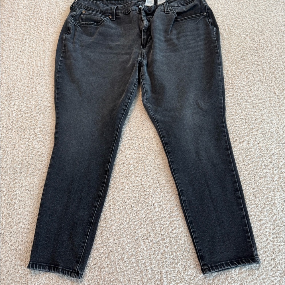 Time and Tru Women's Charcoal Skinny Jeans